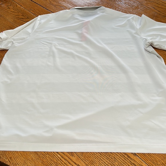 Adidas Golf polo shirt.  Size 2XL. Gray and white stripe. - Picture 9 of 9